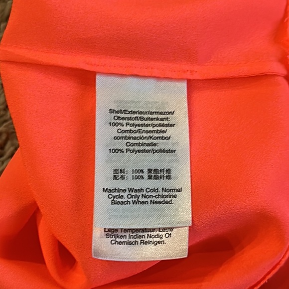 BRAND NEW NEON PINK/ORANGE DKNY TOP 👚 - Picture 8 of 9